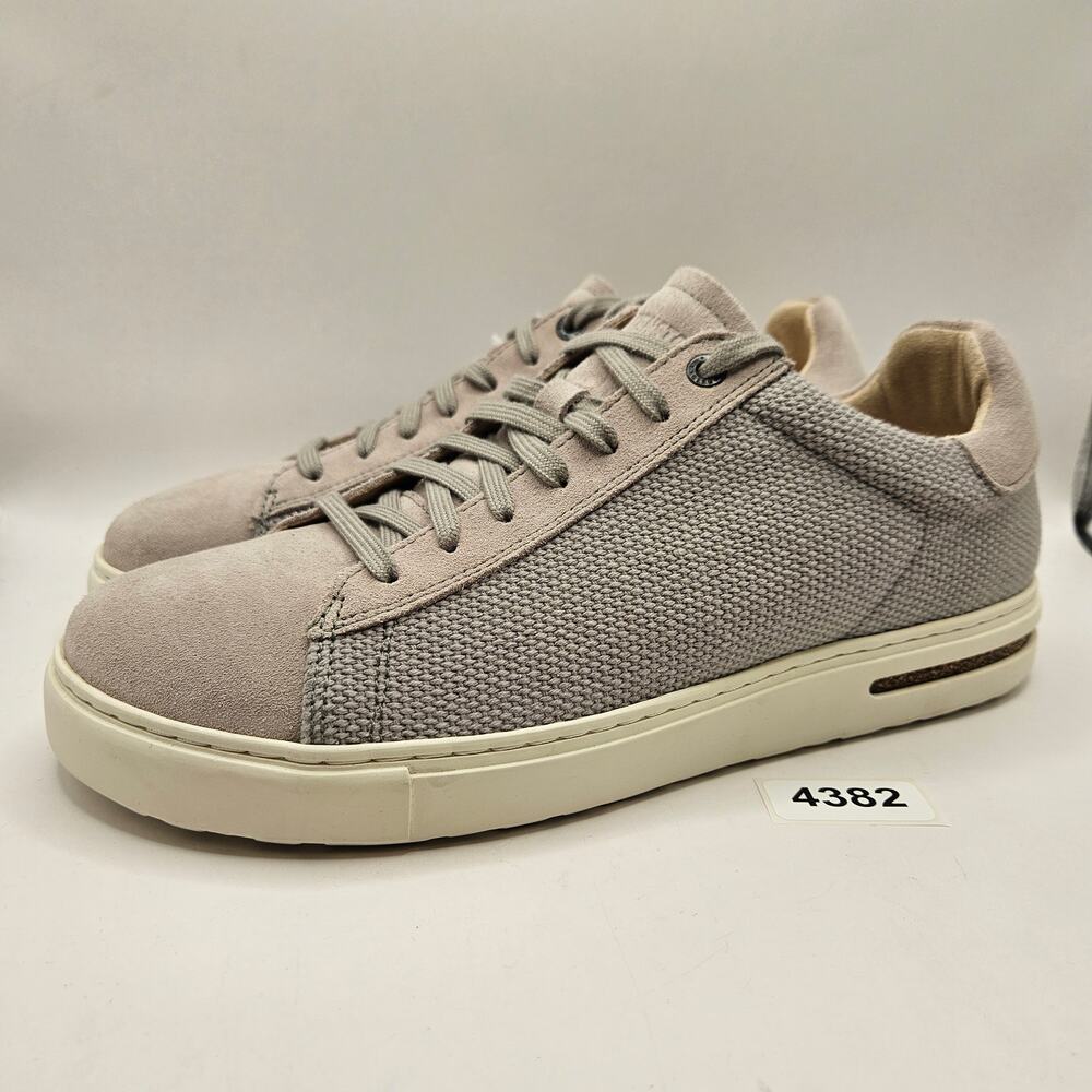 BIRKENSTOCK MEN'S 9 BEND LOW LIGHT GREY TEXTILE LOW TOP SNEAKER MADE IN GERMANY